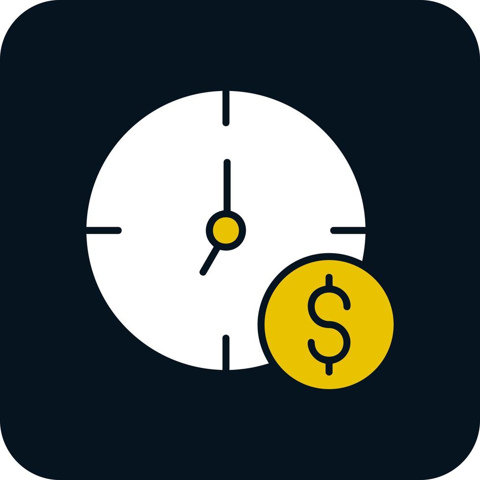 Zeit ist Geld-Vektor-Icon-Design vektor