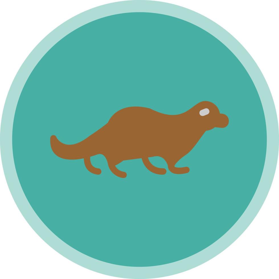 Otter-Vektor-Icon-Design vektor