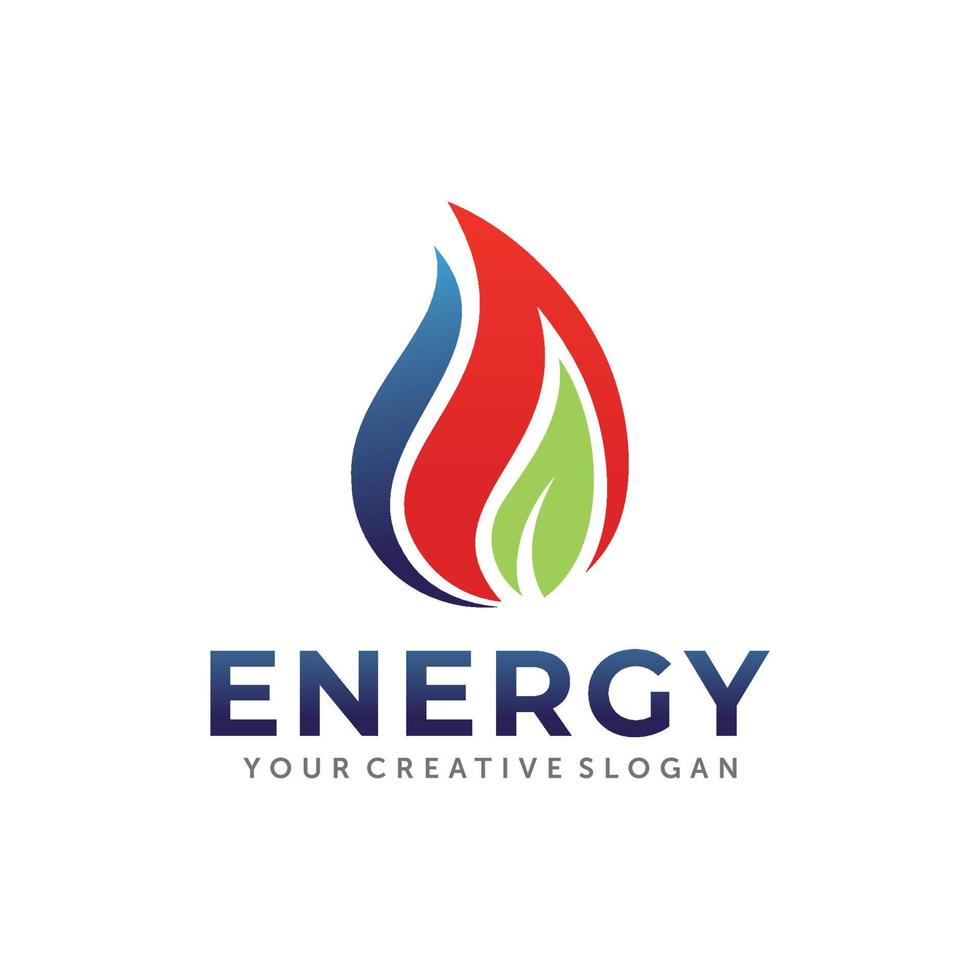 Gas und Öl Logo. Energie Logo Design Vektor