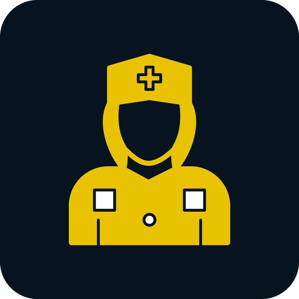 Krankenschwester-Vektor-Icon-Design vektor