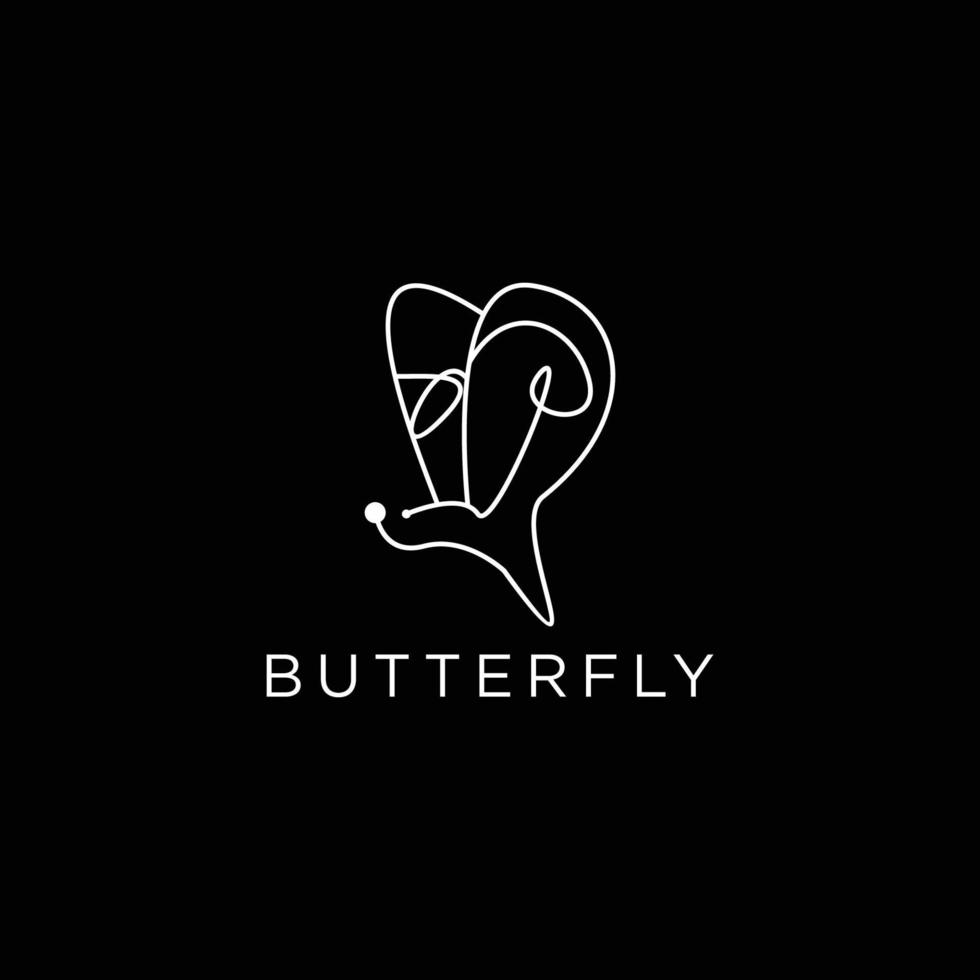 Schmetterling Logo Design abstrakt Vektor Vorlage