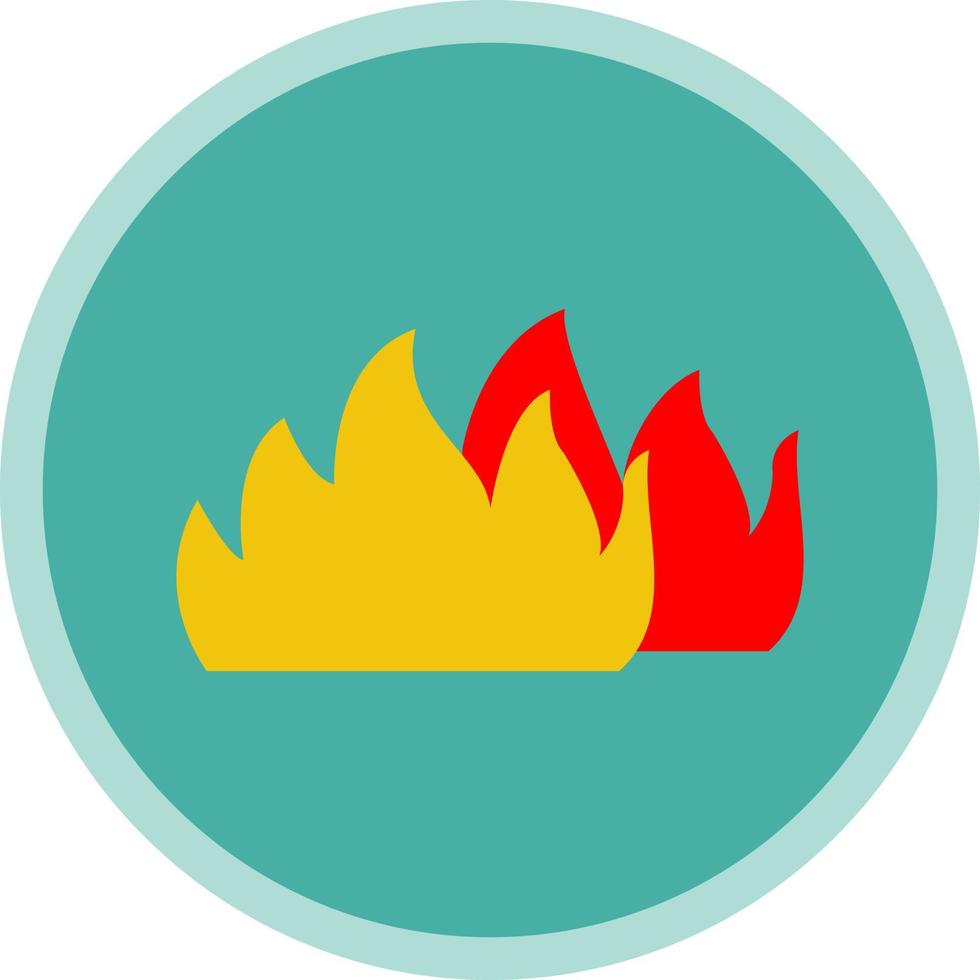 Feuer Alt-Vektor-Icon-Design vektor