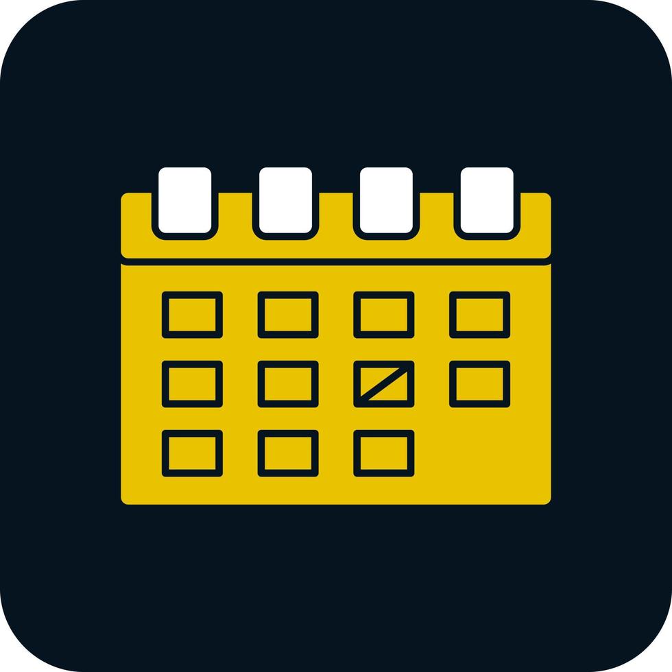 Kalender-Vektor-Icon-Design vektor