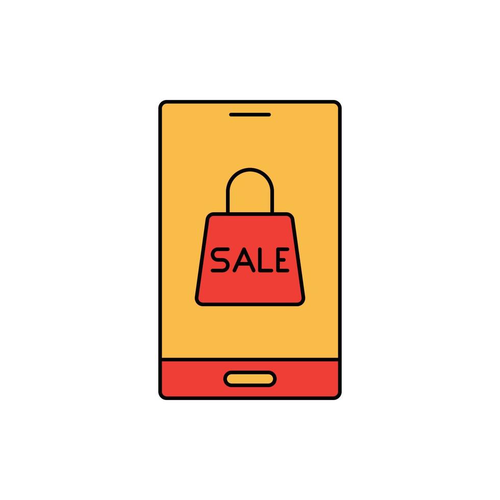 försäljning, mobil, telefon, försäljning på telefon ikon vektor