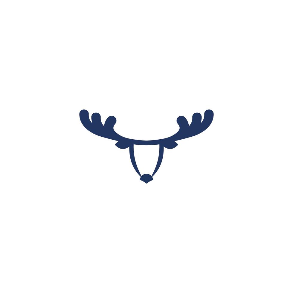 rådjur logotyp horn ikon rådjur huvud silhuett ikon vektor
