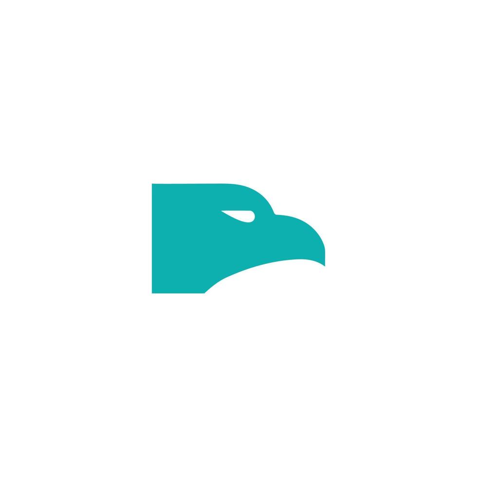 Örn huvud logotyp stark fågel ikon vektor