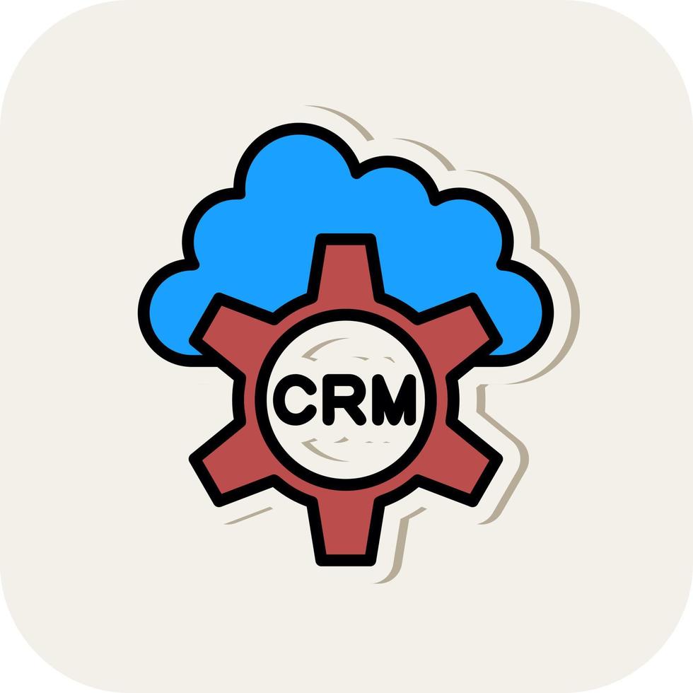 CRM-Vektor-Icon-Design vektor