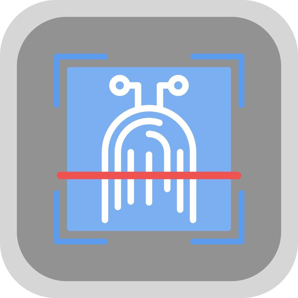 Biometrie-Vektor-Icon-Design vektor