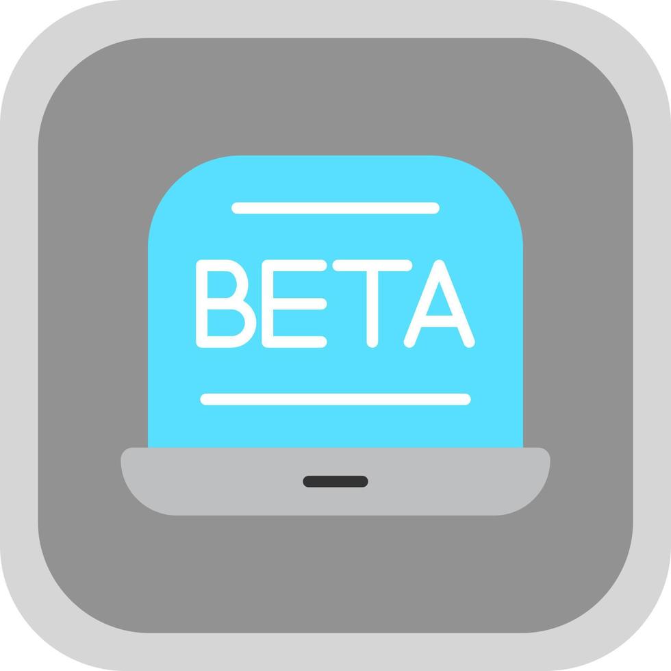 Beta-Vektor-Icon-Design vektor
