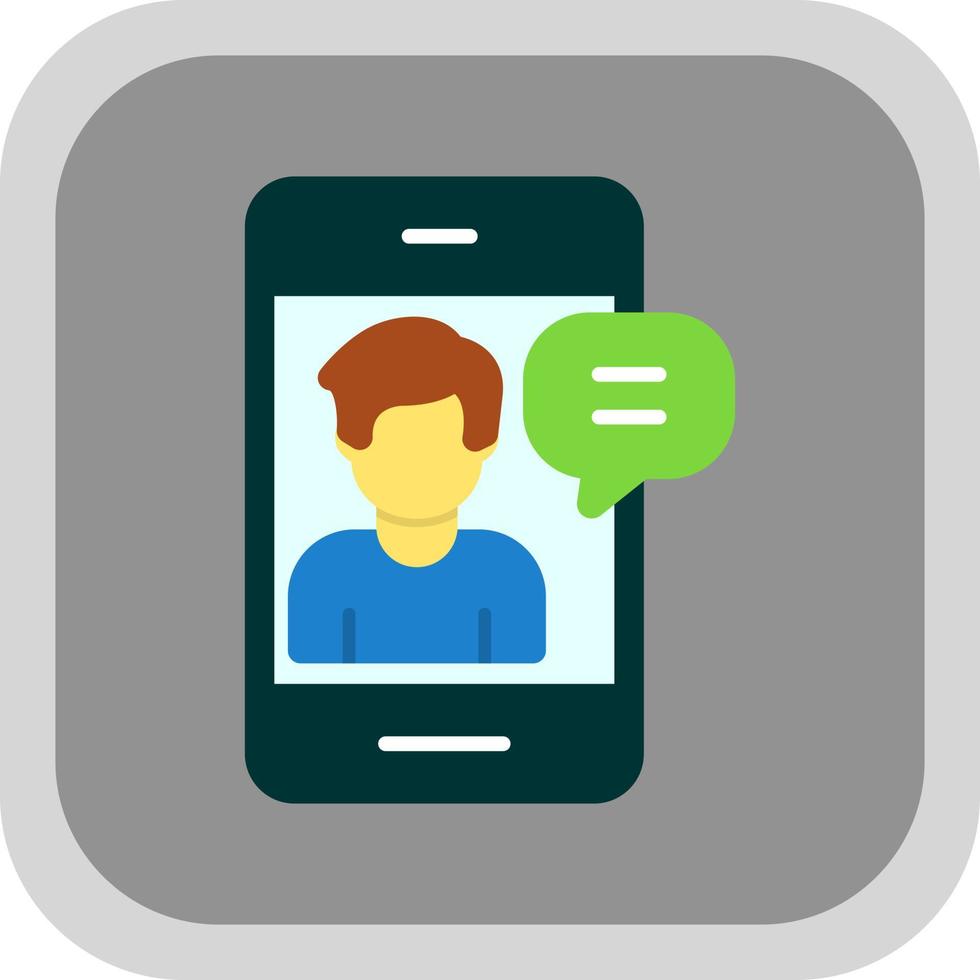 Smartphone-Meeting-Vektor-Icon-Design vektor