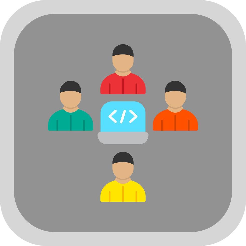 Code-Bereitstellungsvektor-Icon-Design vektor