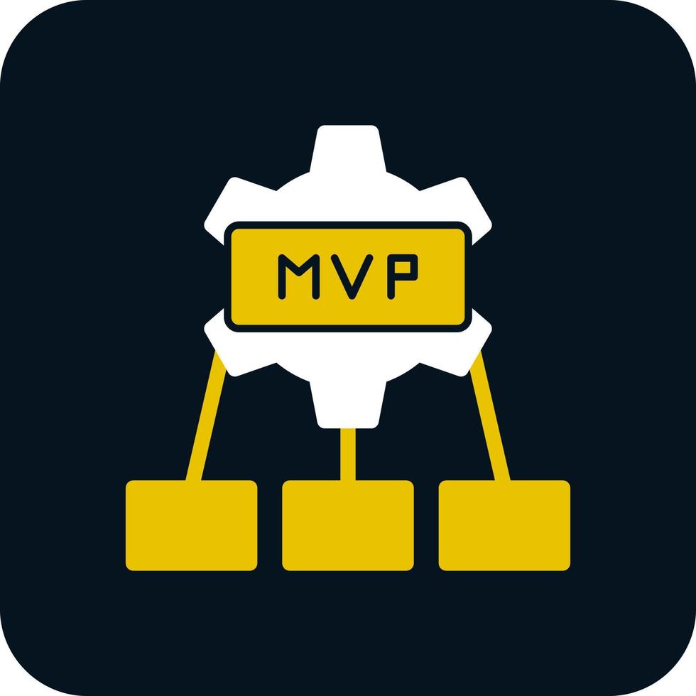 mvp-Vektor-Icon-Design vektor