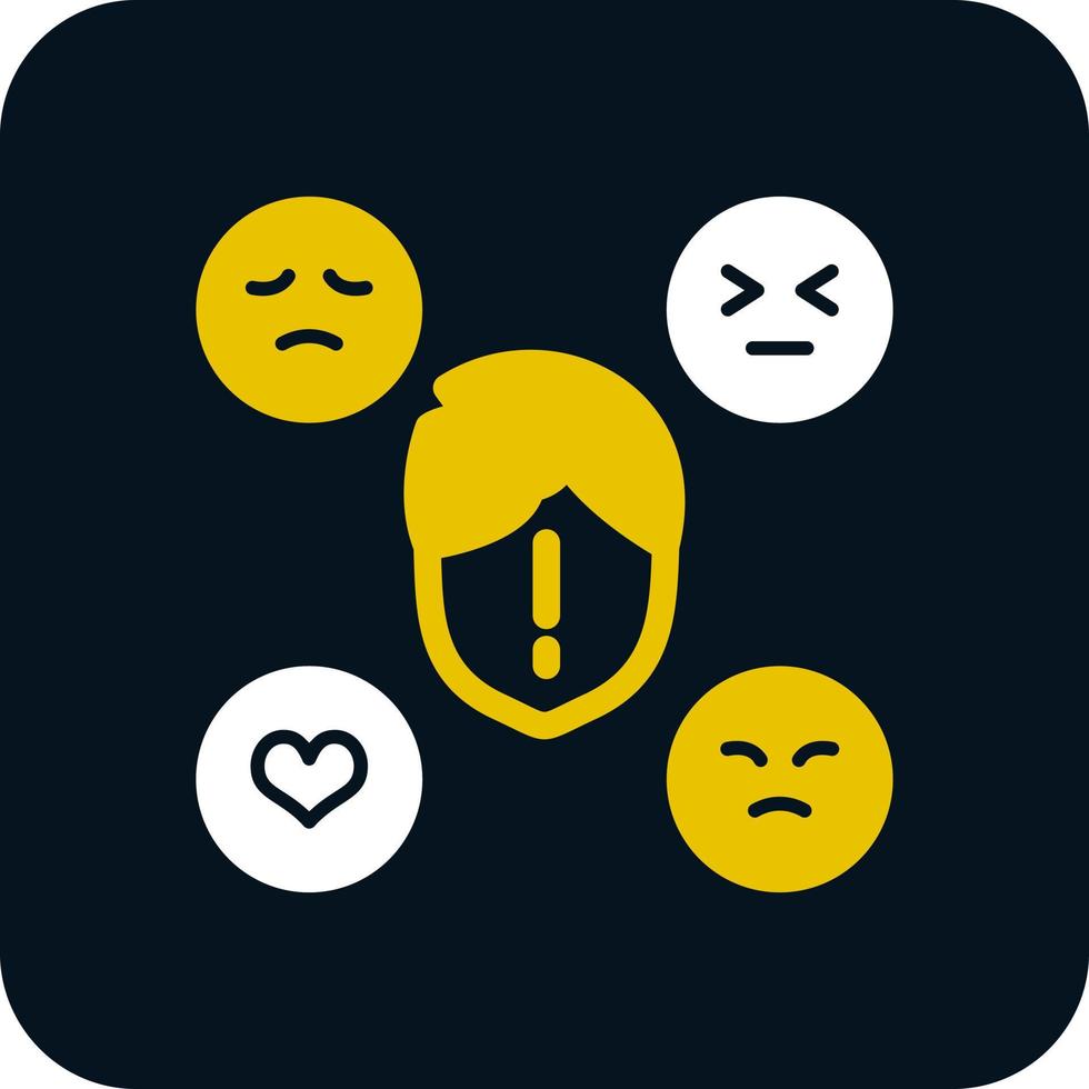 Emotionsfaktoren Vektor-Icon-Design vektor