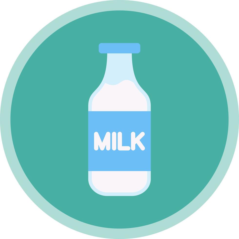Milchflaschen-Vektor-Icon-Design vektor