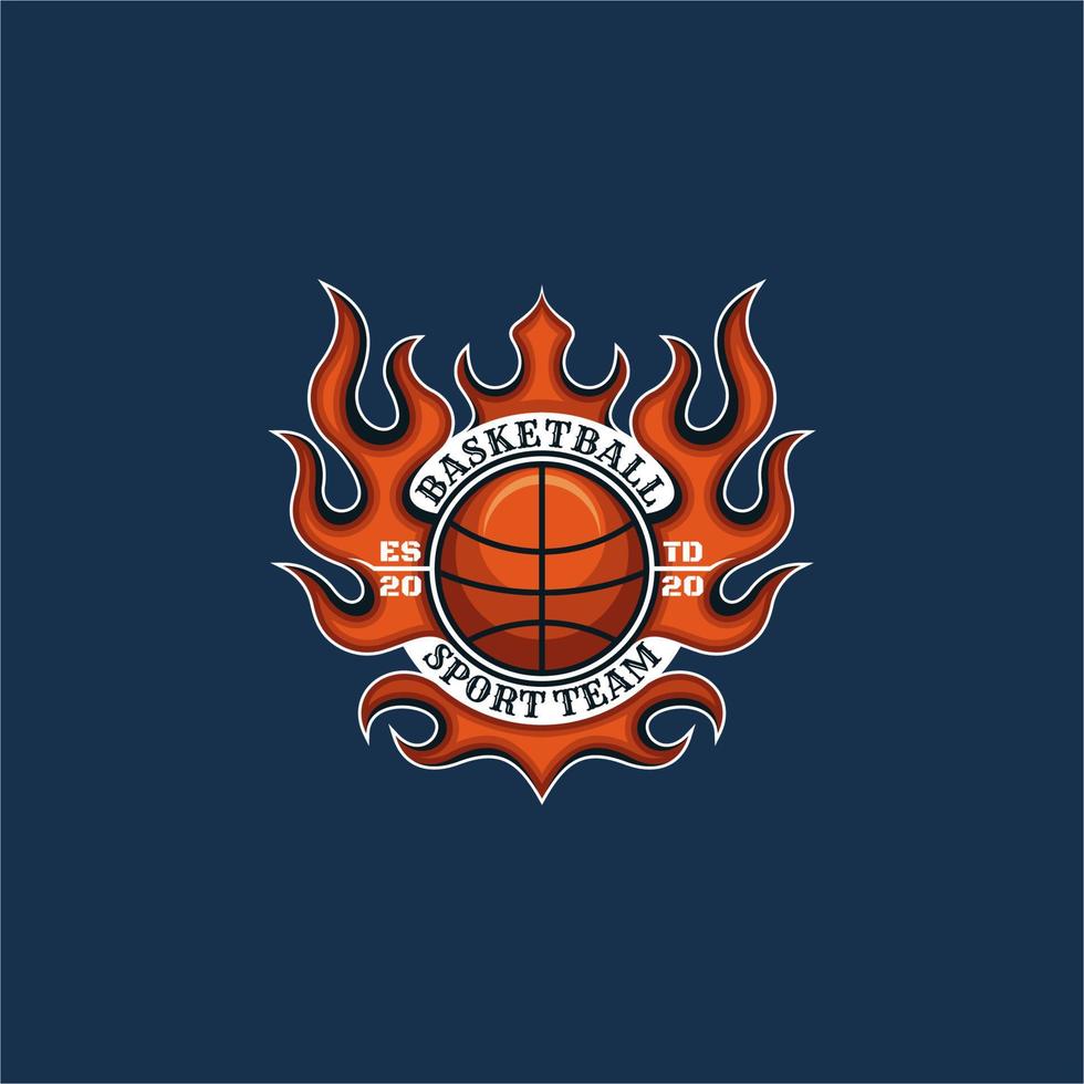 basketboll sport emblem logotyp vektor