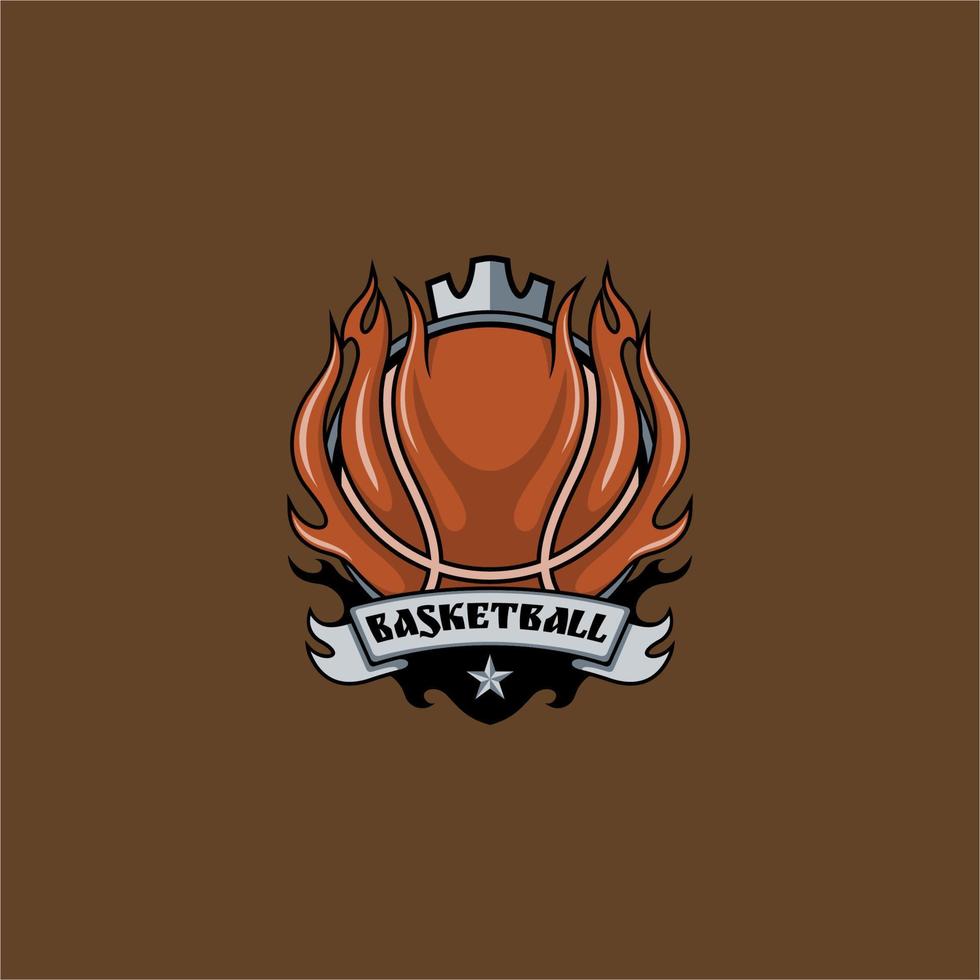 Basketball Sport Emblem Logo vektor