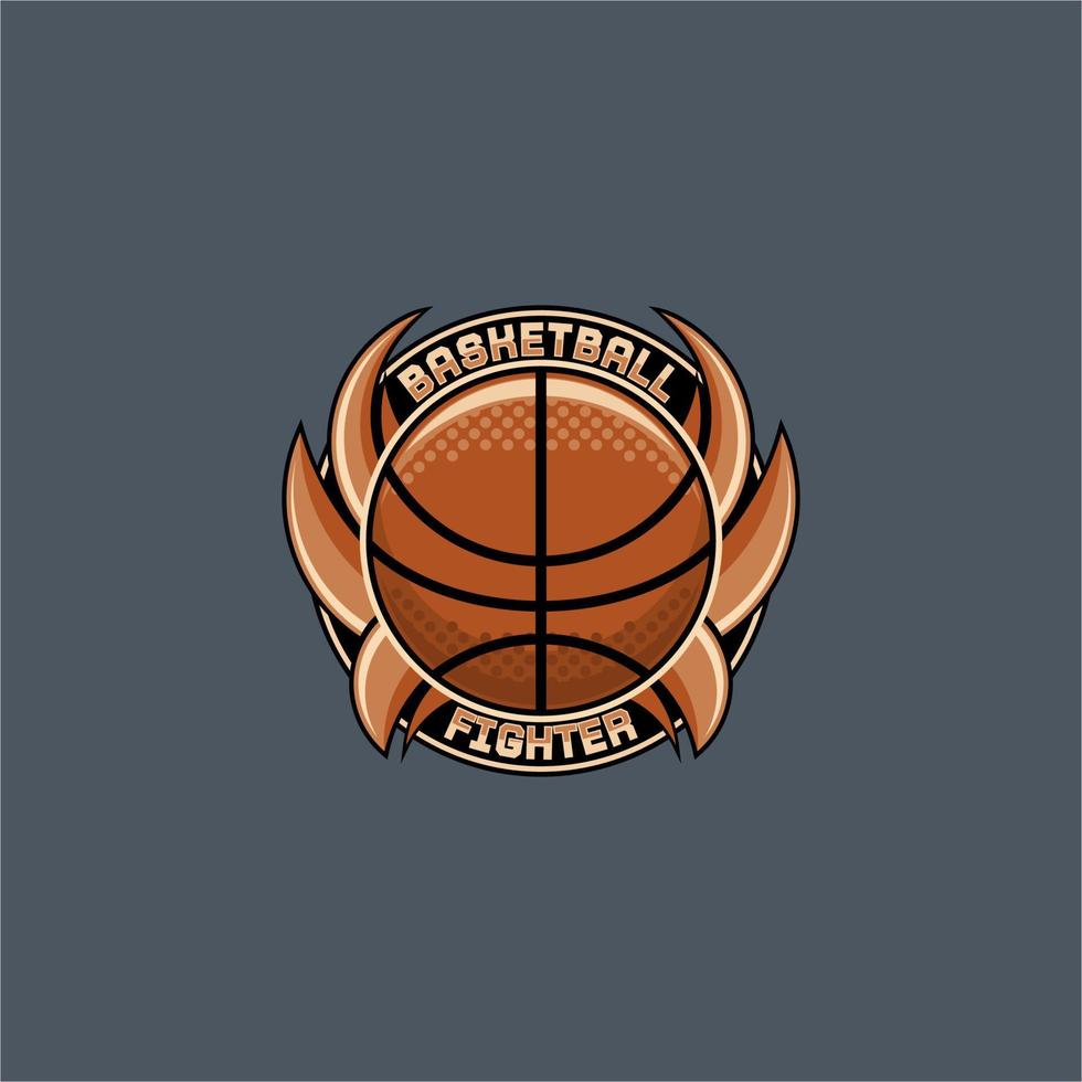 basketboll sport emblem logotyp vektor