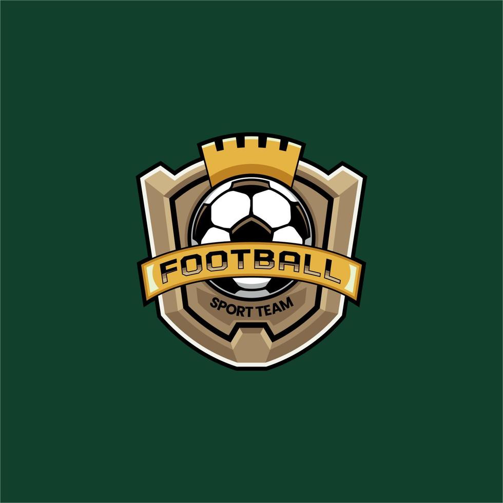 Fußball Sport Emblem Logo vektor