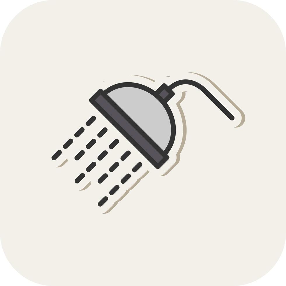 Dusche-Vektor-Icon-Design vektor