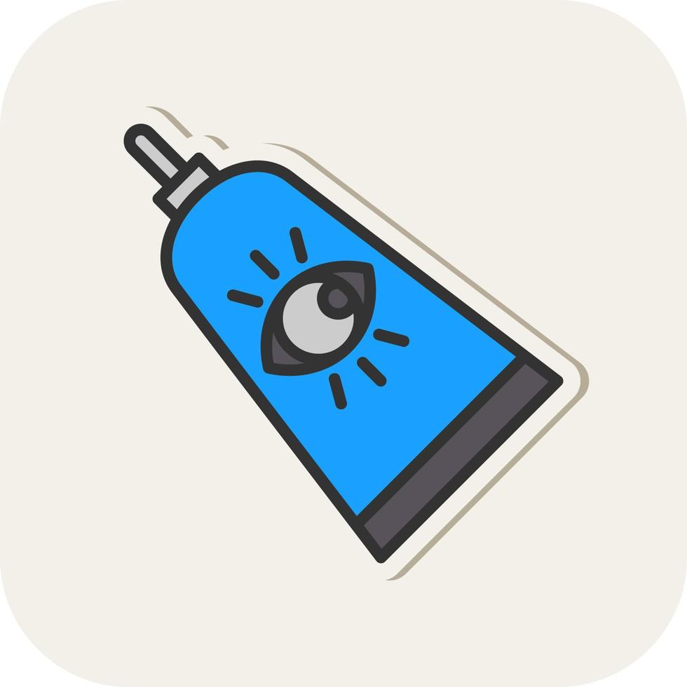 Augencreme-Vektor-Icon-Design vektor