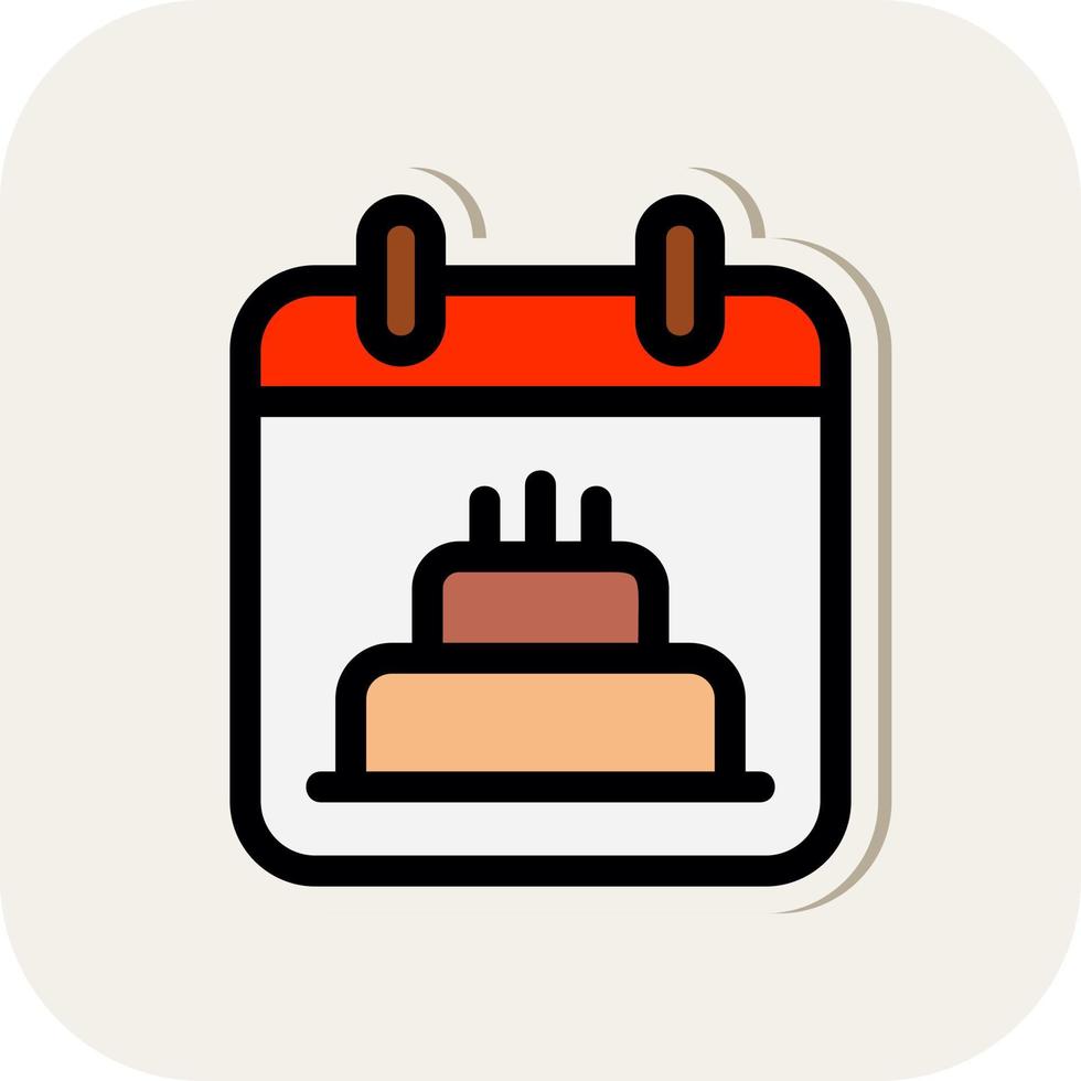 Geburtstag Datum Vektor Icon Design