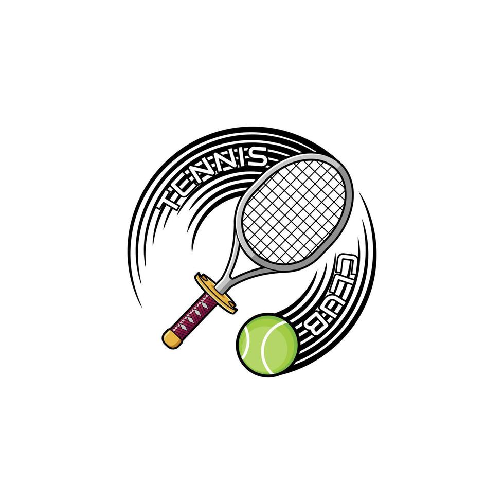 Tennis Sport Emblem Logo vektor