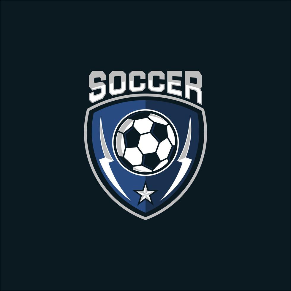 Fußball Sport Emblem Logo vektor