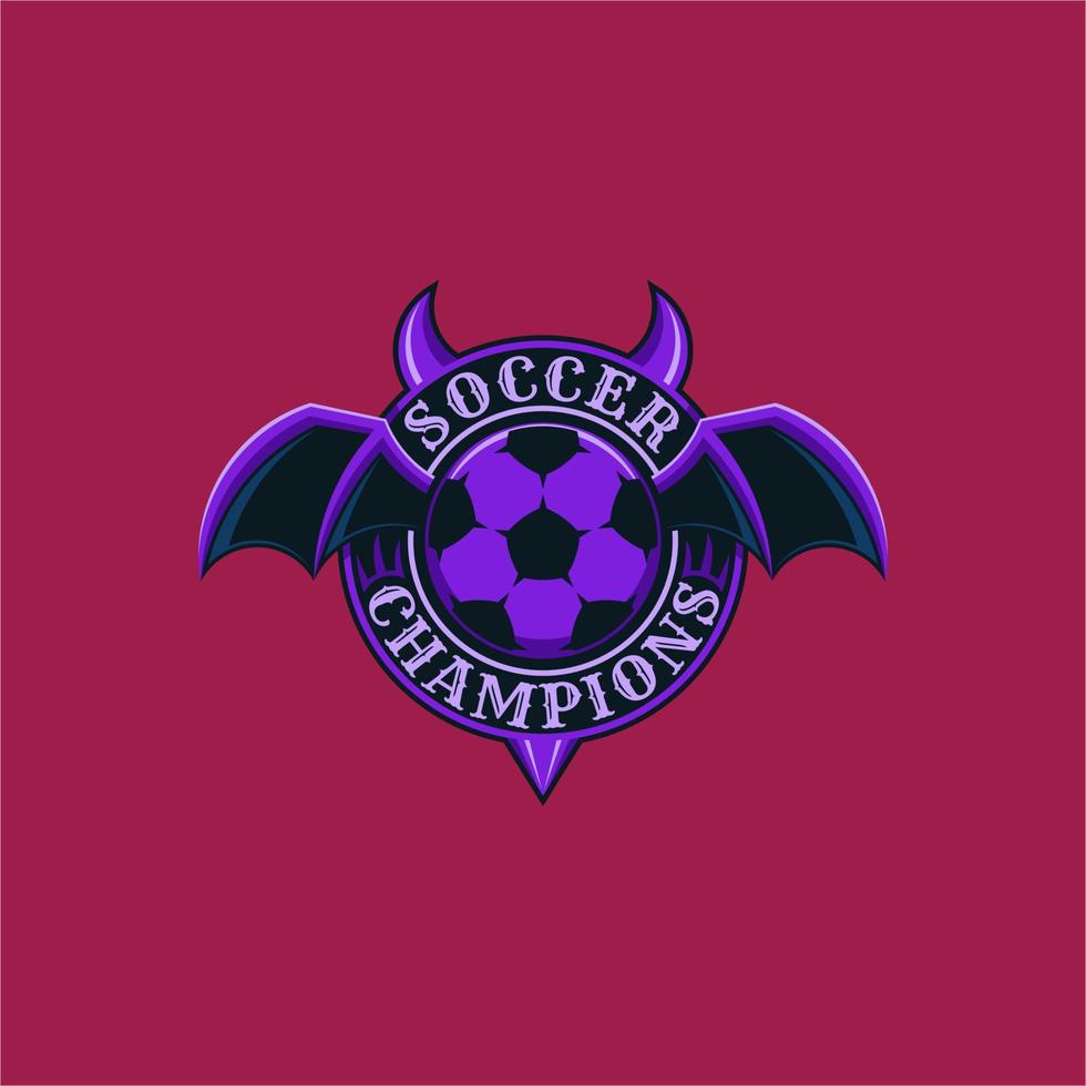 fotboll sport emblem logotyp vektor