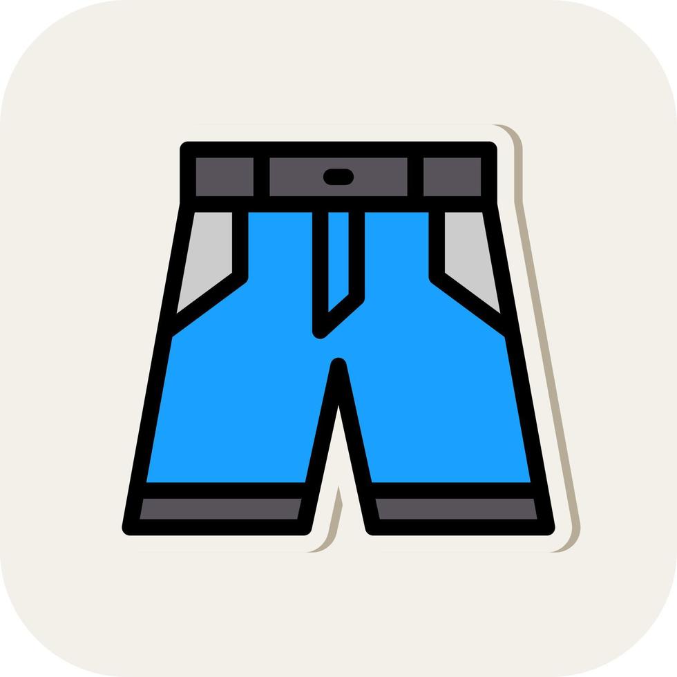 Denim-Shorts-Vektor-Icon-Design vektor