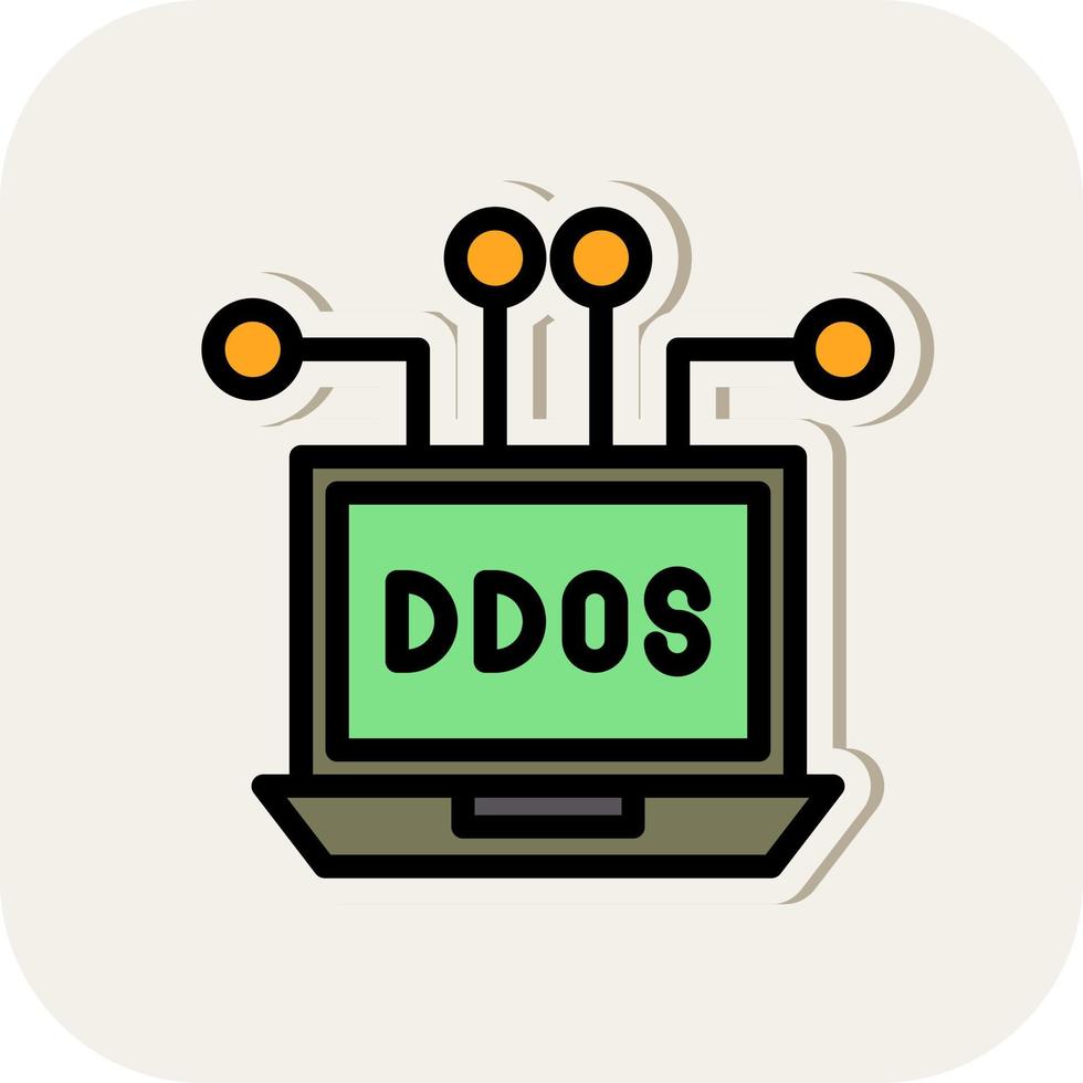 Ddos-Vektor-Icon-Design vektor