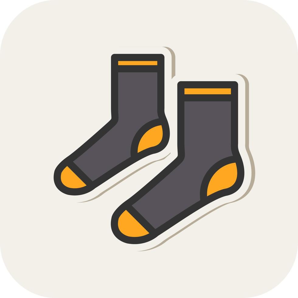 Socken-Vektor-Icon-Design vektor