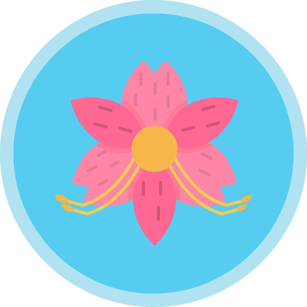 Alstroemeria-Vektor-Icon-Design vektor