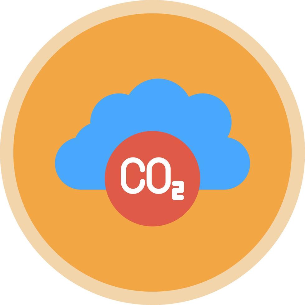 Kohlendioxid-Vektor-Icon-Design vektor