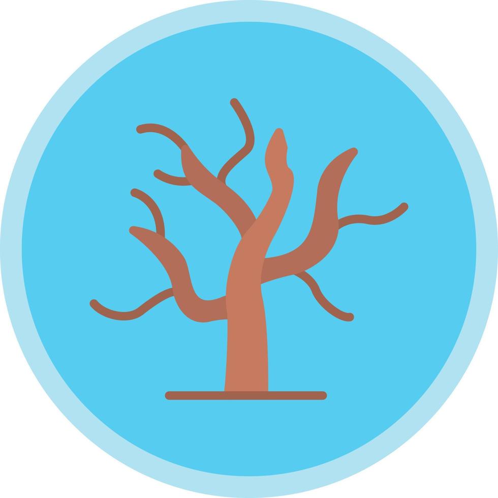 trockenes Baum-Vektor-Icon-Design vektor