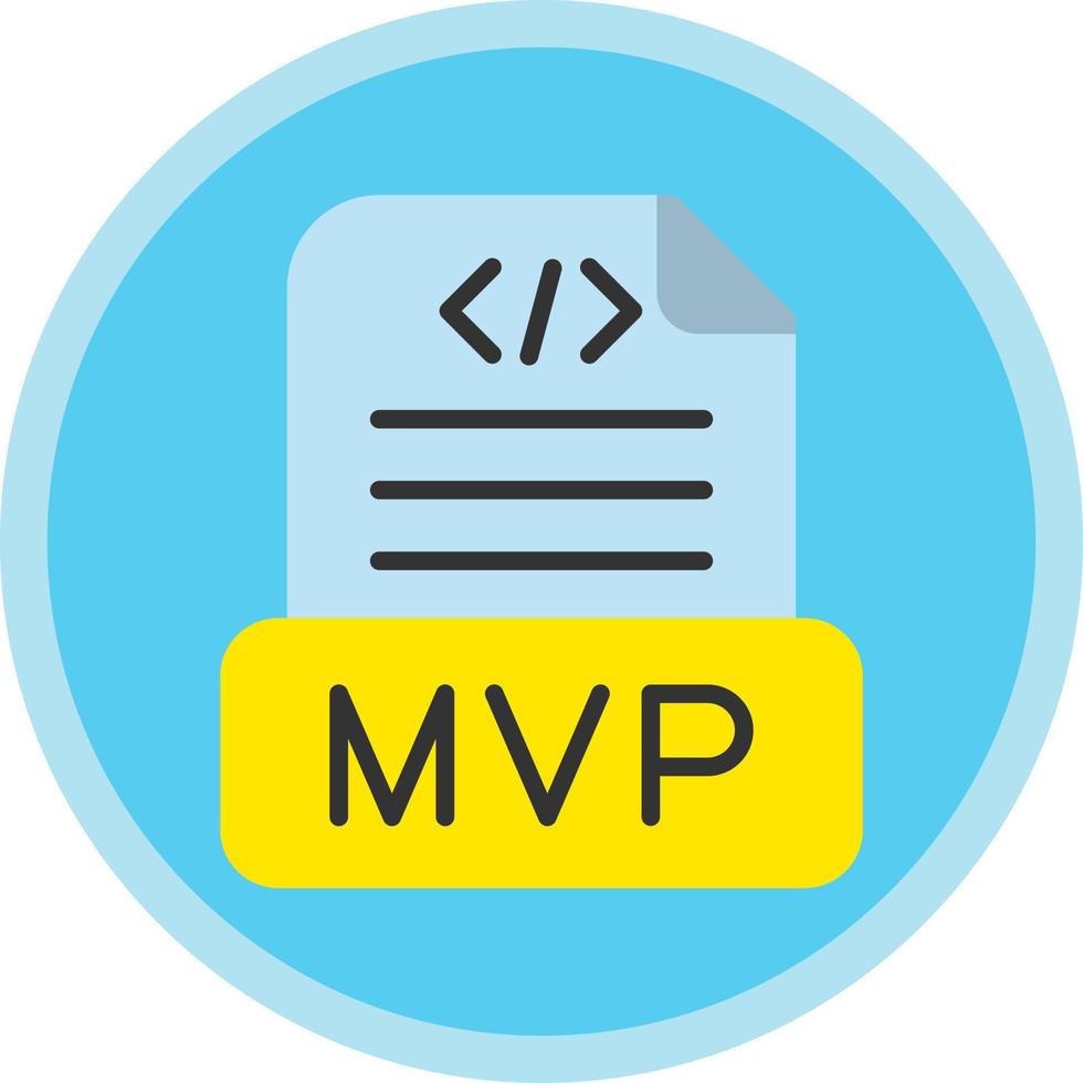 mvp-Vektor-Icon-Design vektor