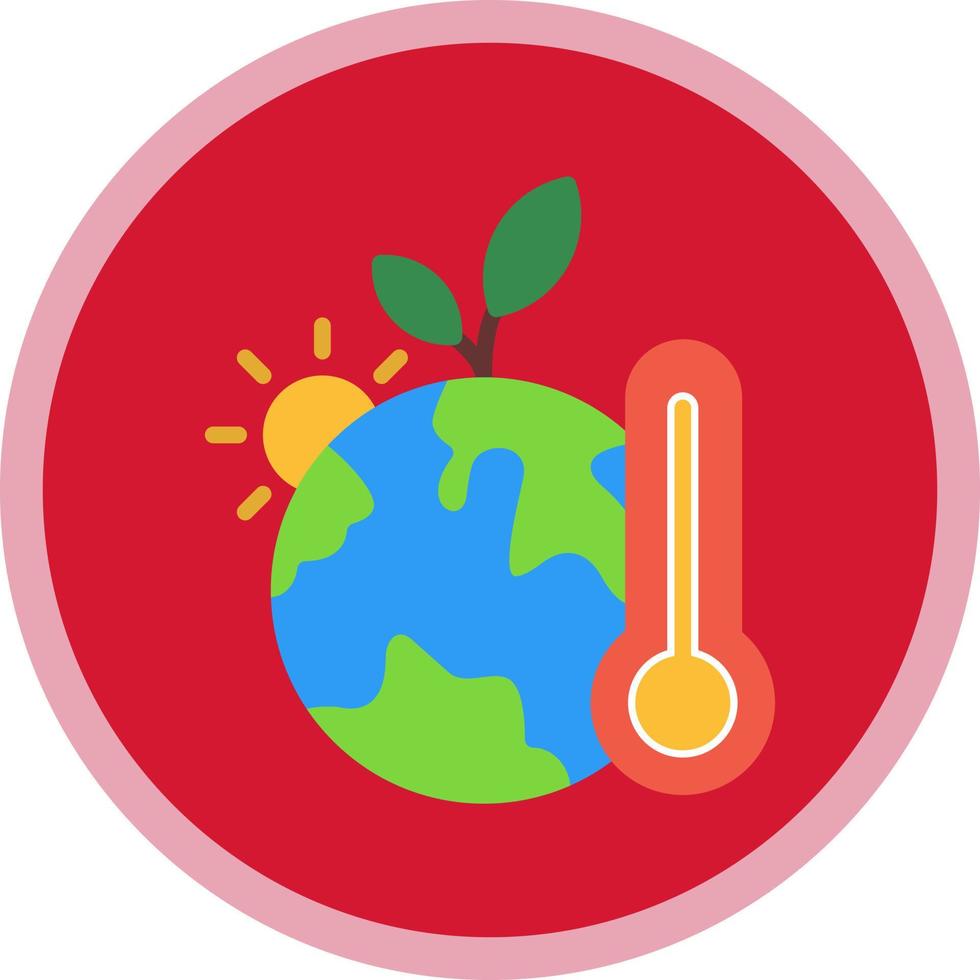 Klimawandel-Vektor-Icon-Design vektor