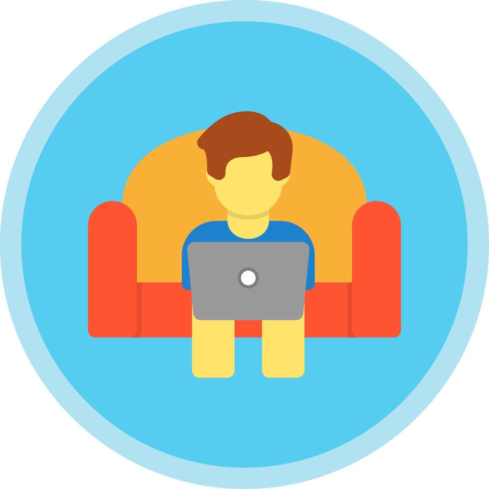 Arbeiten am Couch-Vektor-Icon-Design vektor