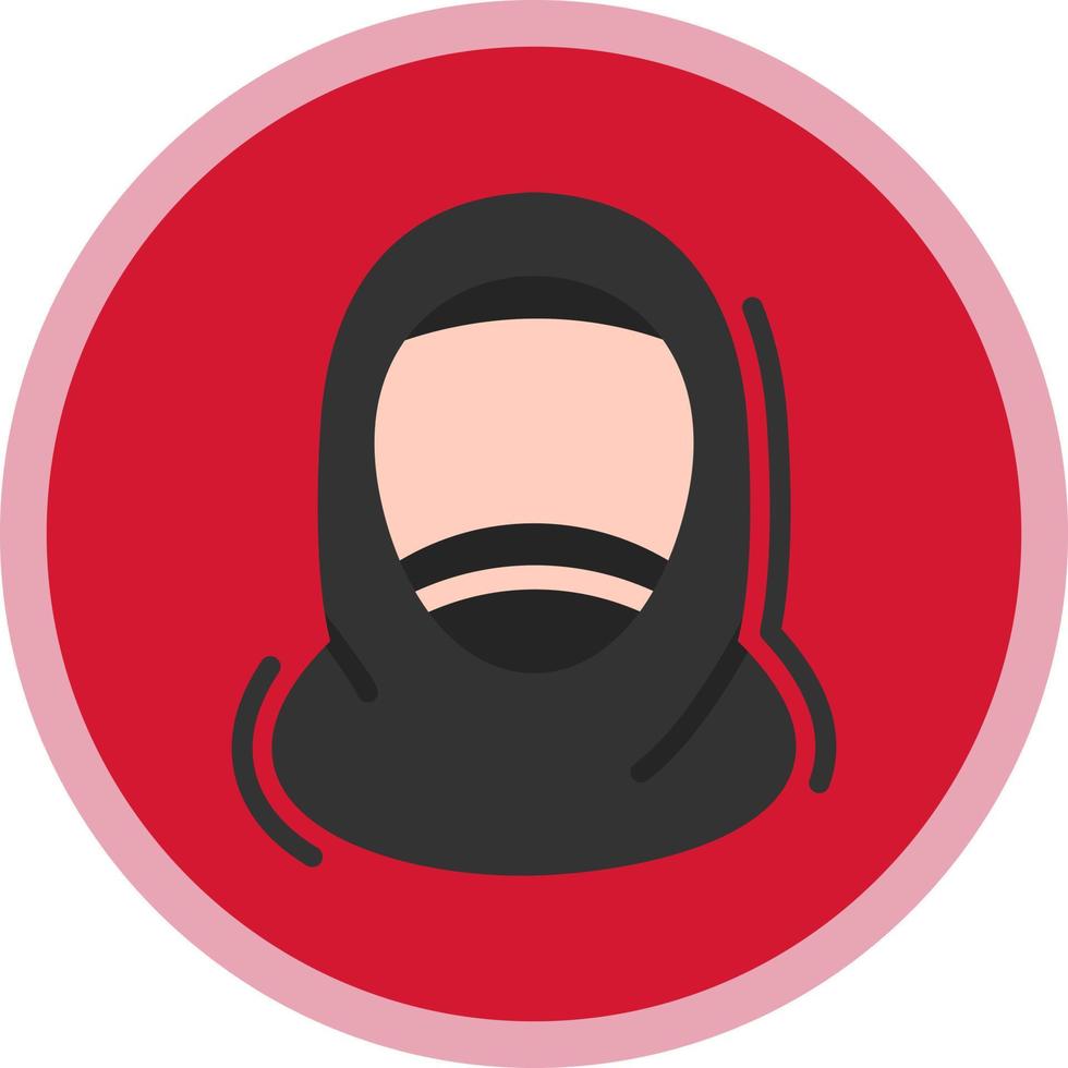 Hijab-Vektor-Icon-Design vektor