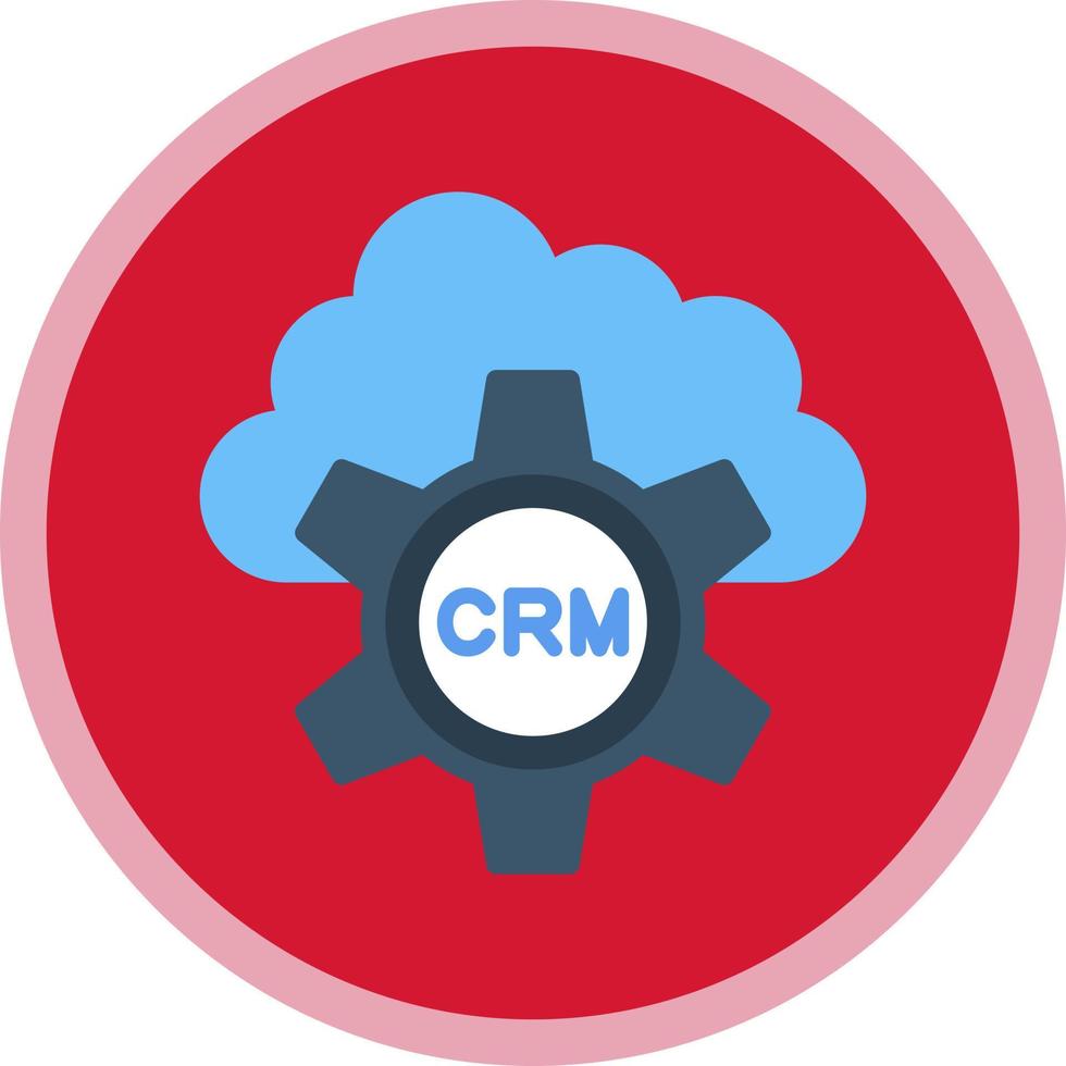 CRM-Vektor-Icon-Design vektor