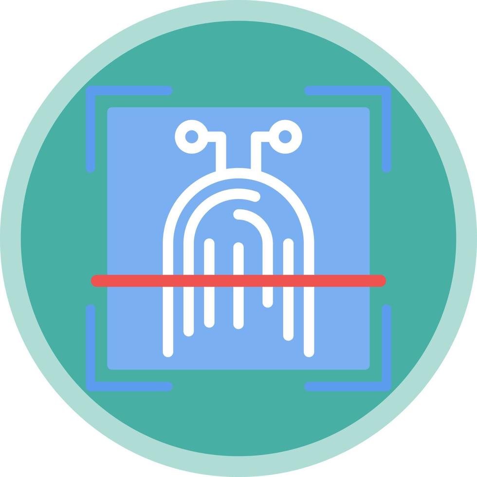 Biometrie-Vektor-Icon-Design vektor