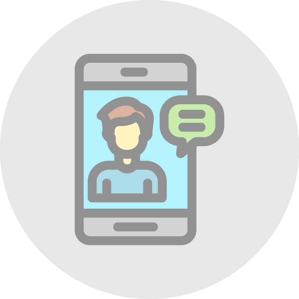 Smartphone-Meeting-Vektor-Icon-Design vektor