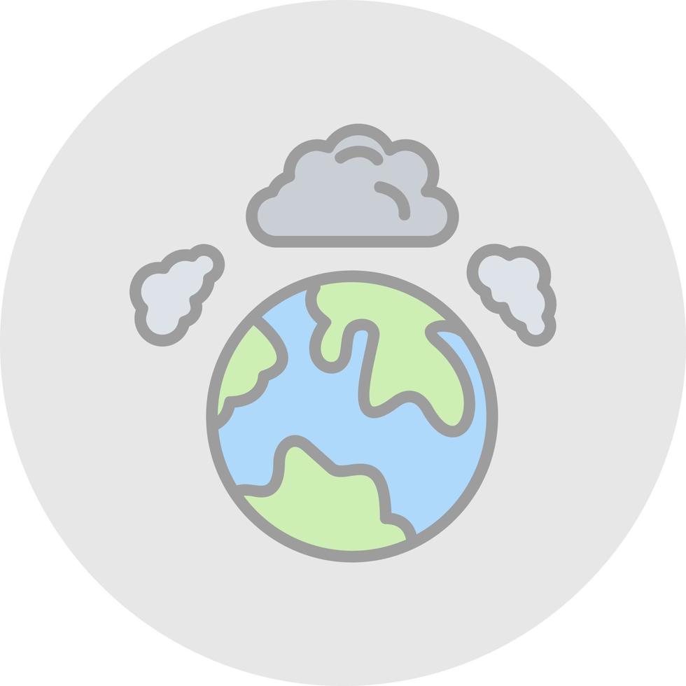 atmosfärisk förorening vektor ikon design