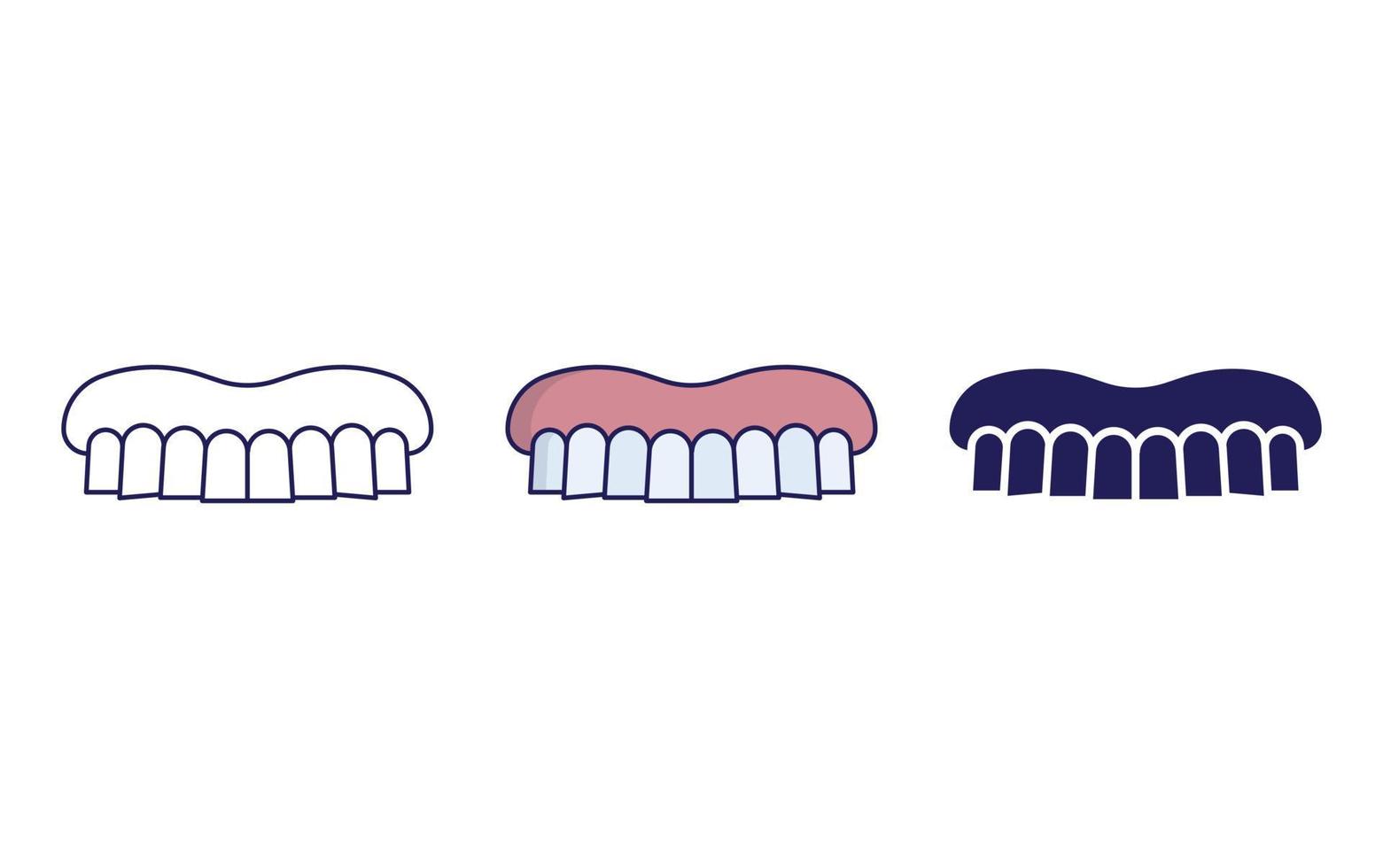 Mensch Zähne Vektor Symbol