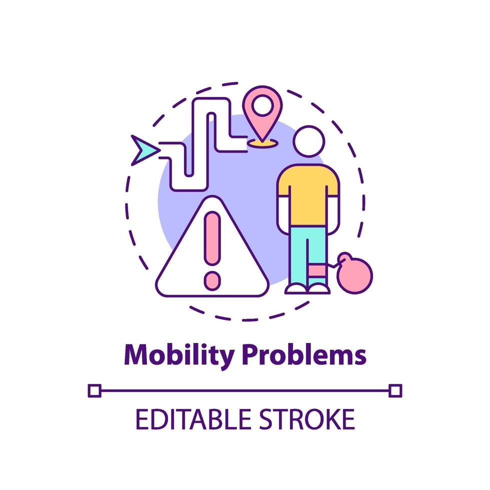 Symbol für Mobilitätsprobleme vektor