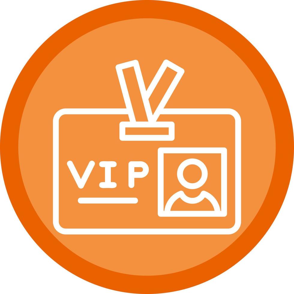 VIP-Pass-Vektor-Icon-Design vektor