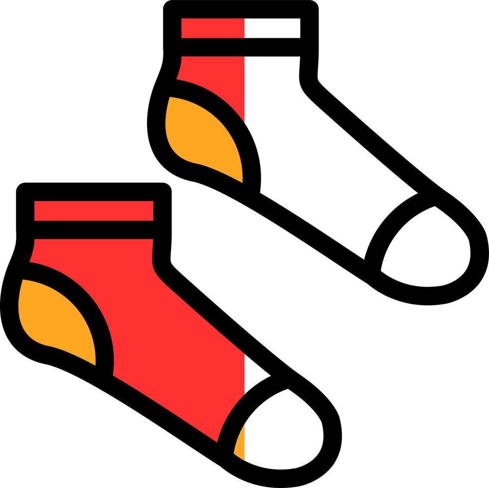 Socken-Vektor-Icon-Design vektor