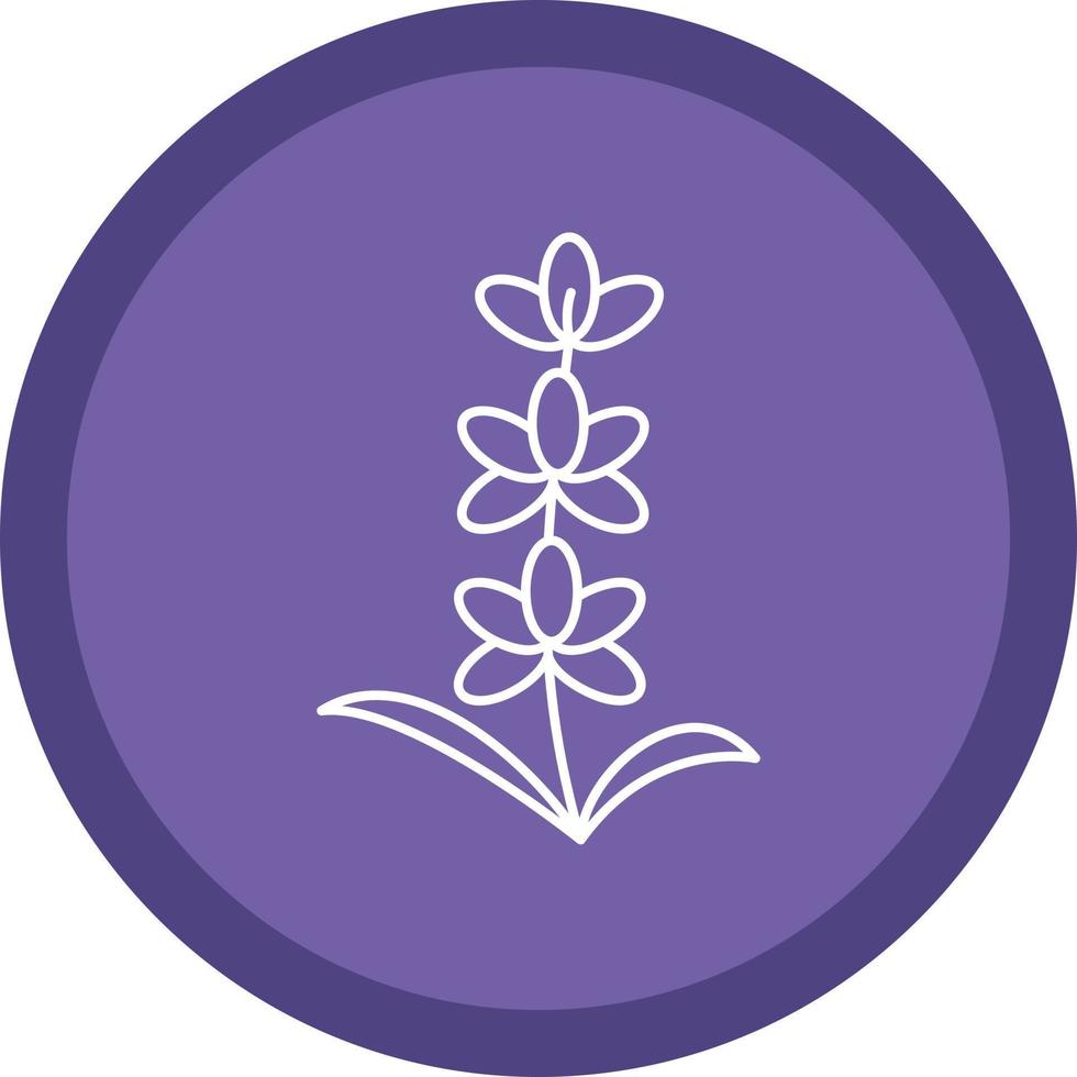 Lavendel-Vektor-Icon-Design vektor