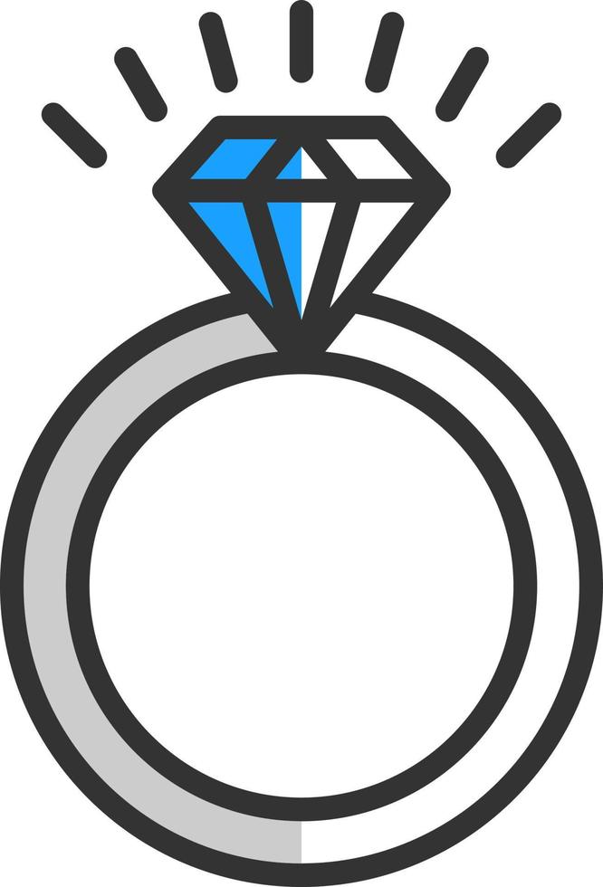 Ehering-Vektor-Icon-Design vektor