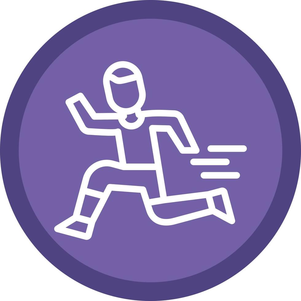 Leichtathletik-Vektor-Icon-Design vektor