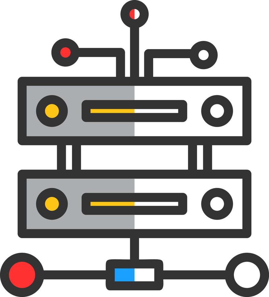 data infrastruktur vektor ikon design